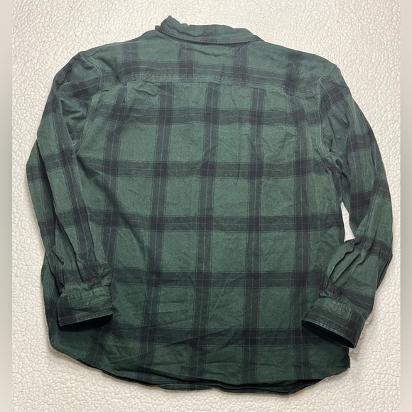 Carhartt Heavyweight Flannel Green Plaid Shirt Mens XXL - Picture 3 of 7